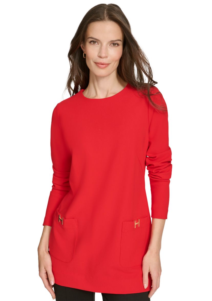 Womens H Pocket Tunic Top