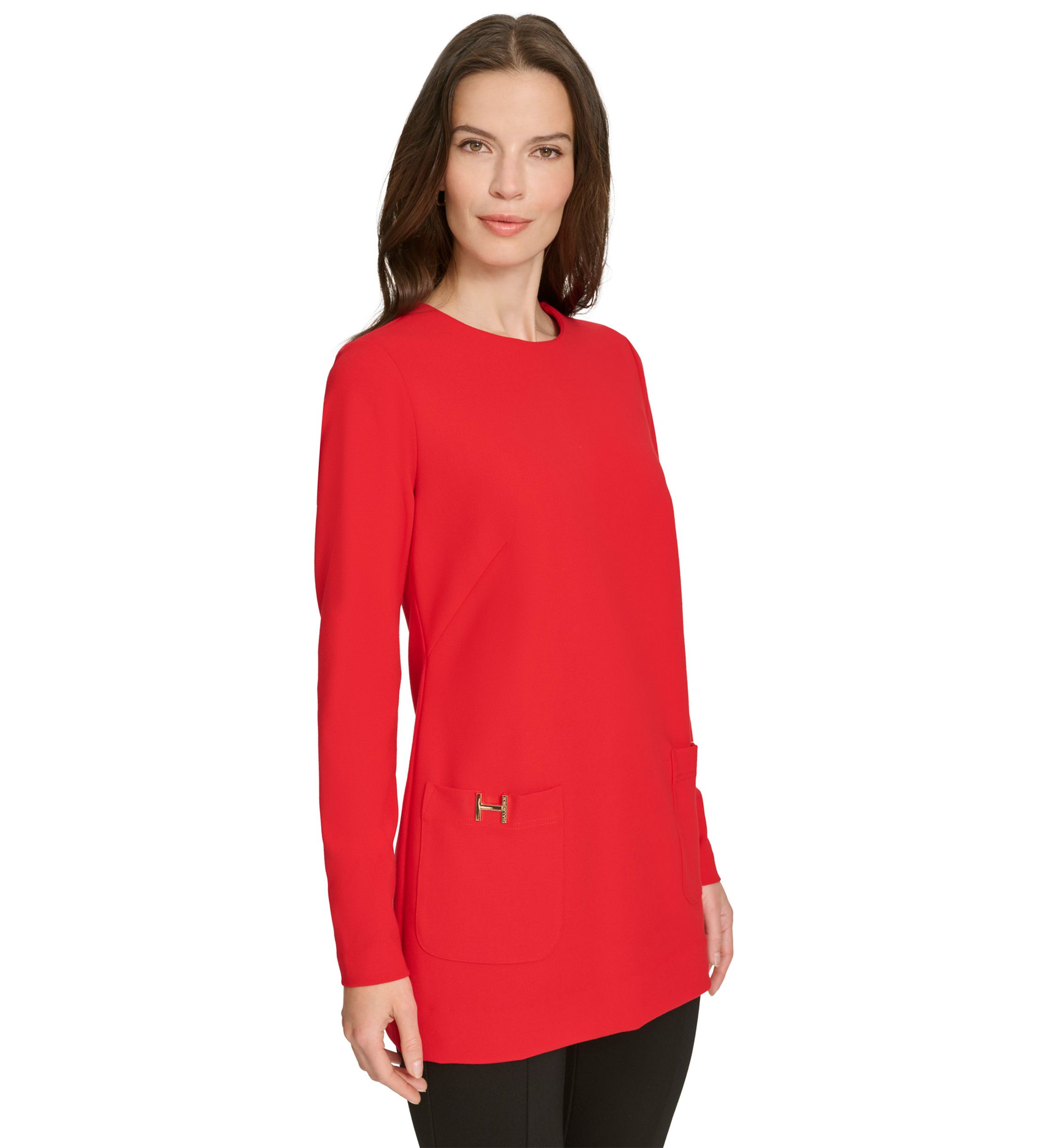 Womens H Pocket Tunic Top