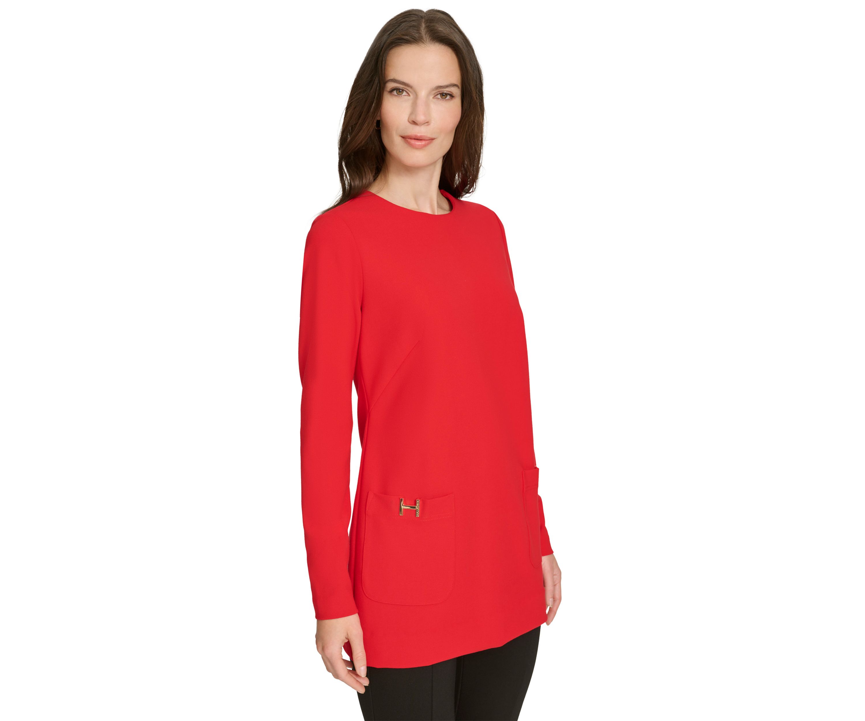 Womens H Pocket Tunic Top