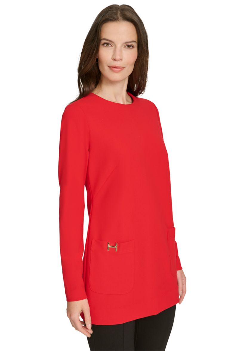 Womens H Pocket Tunic Top