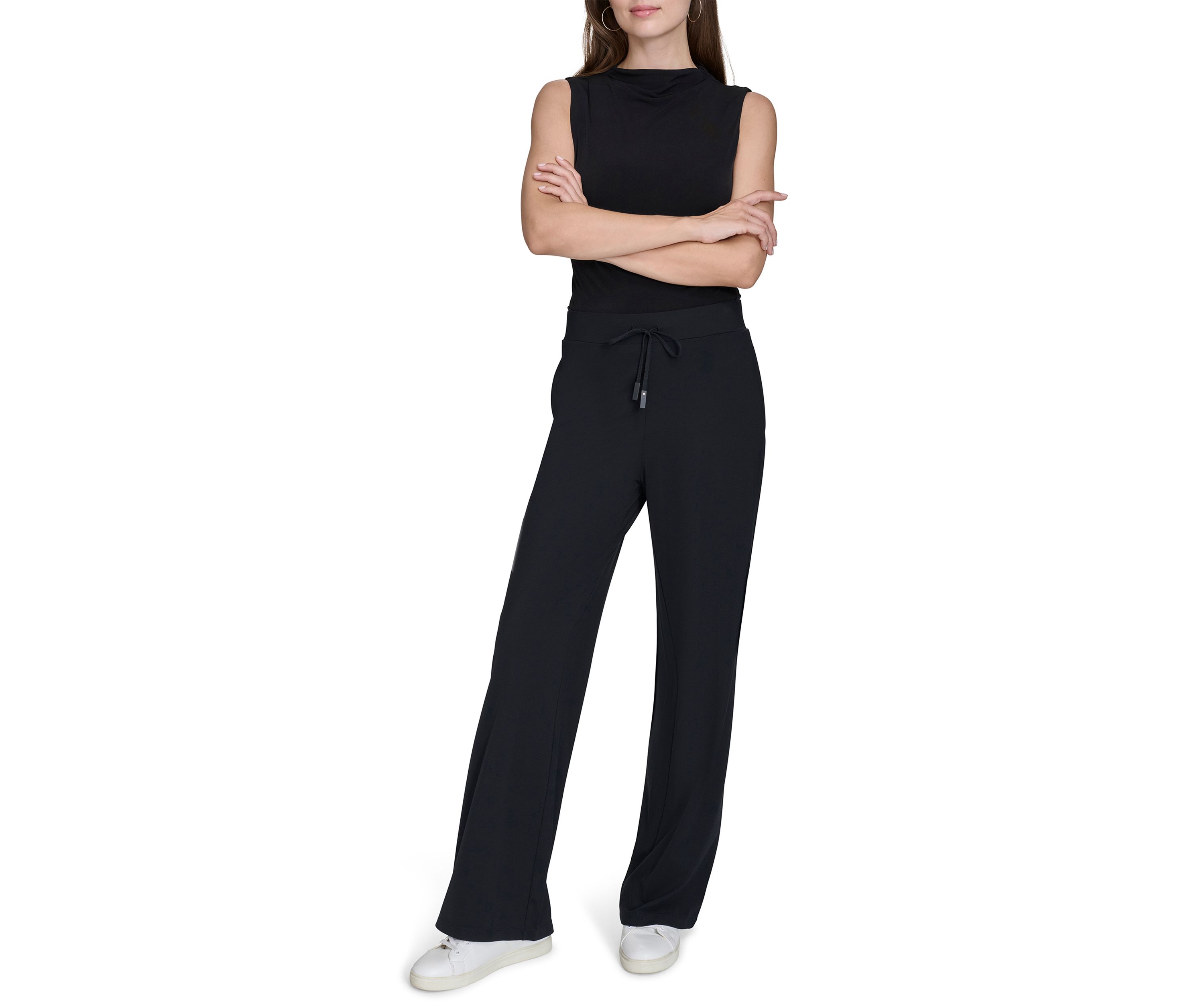 Wide Leg Pull On Scuba Pants