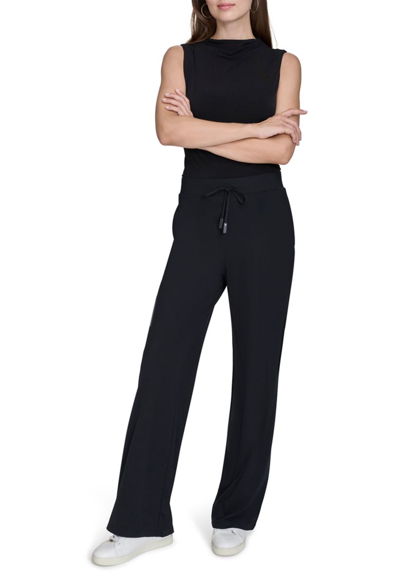 Wide Leg Pull On Scuba Pants