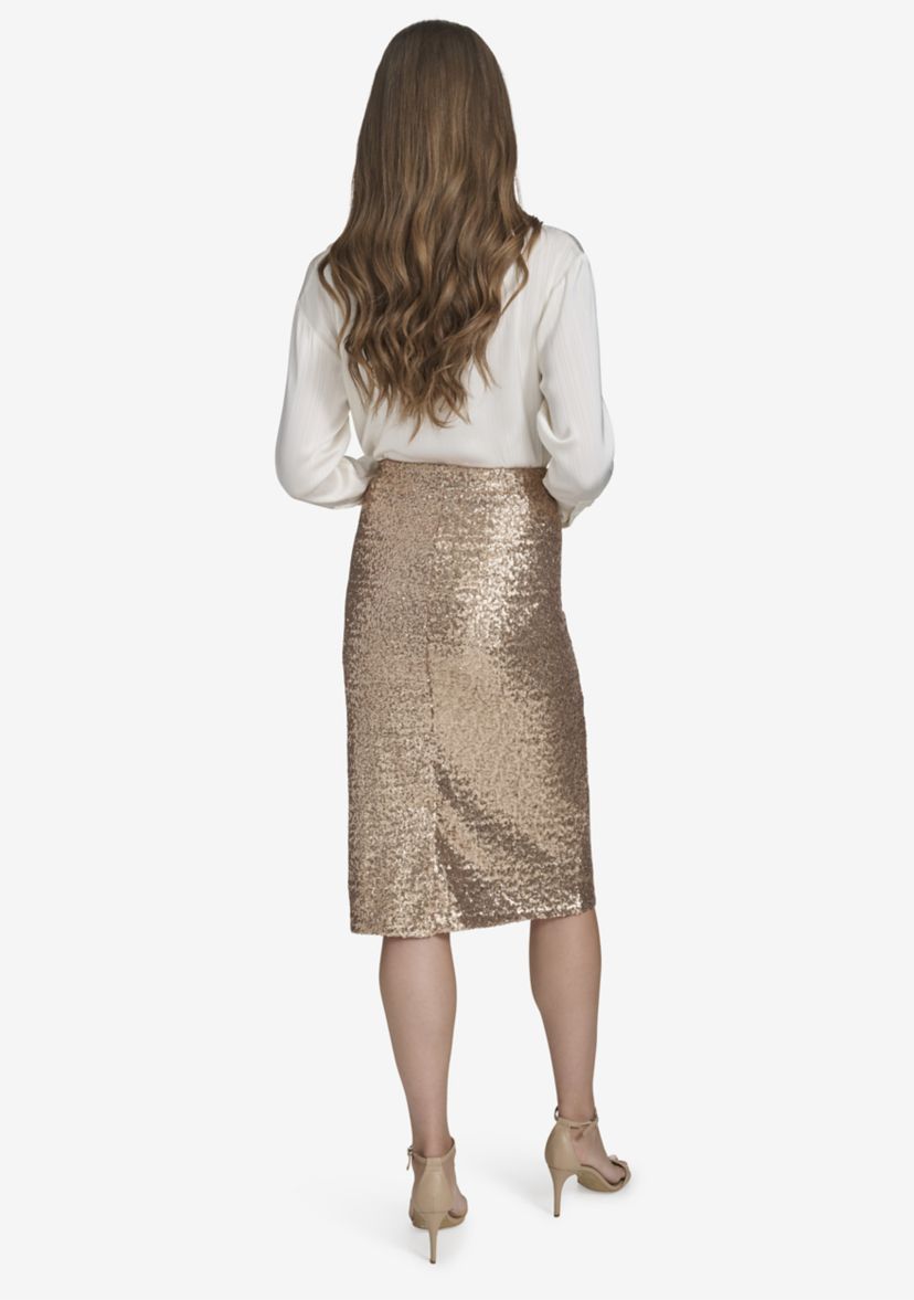 Womens Sequin Pencil Skirt