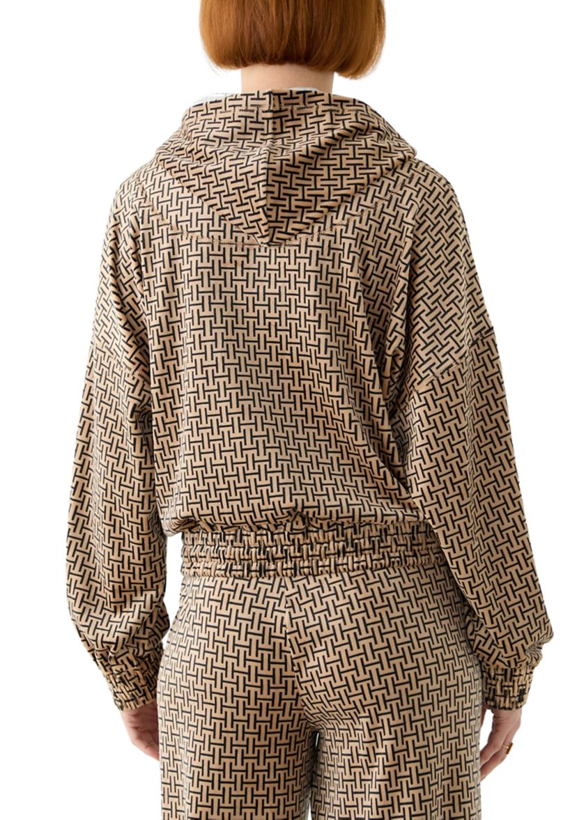 Womens Logo Printed Hoodie
