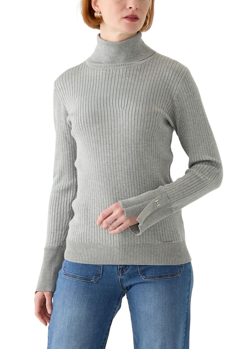 Womens Ribbed Turtleneck Sweater