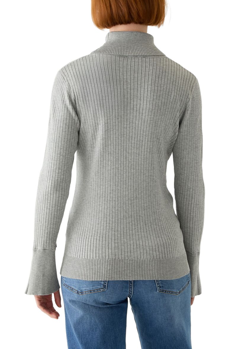 Womens Ribbed Turtleneck Sweater