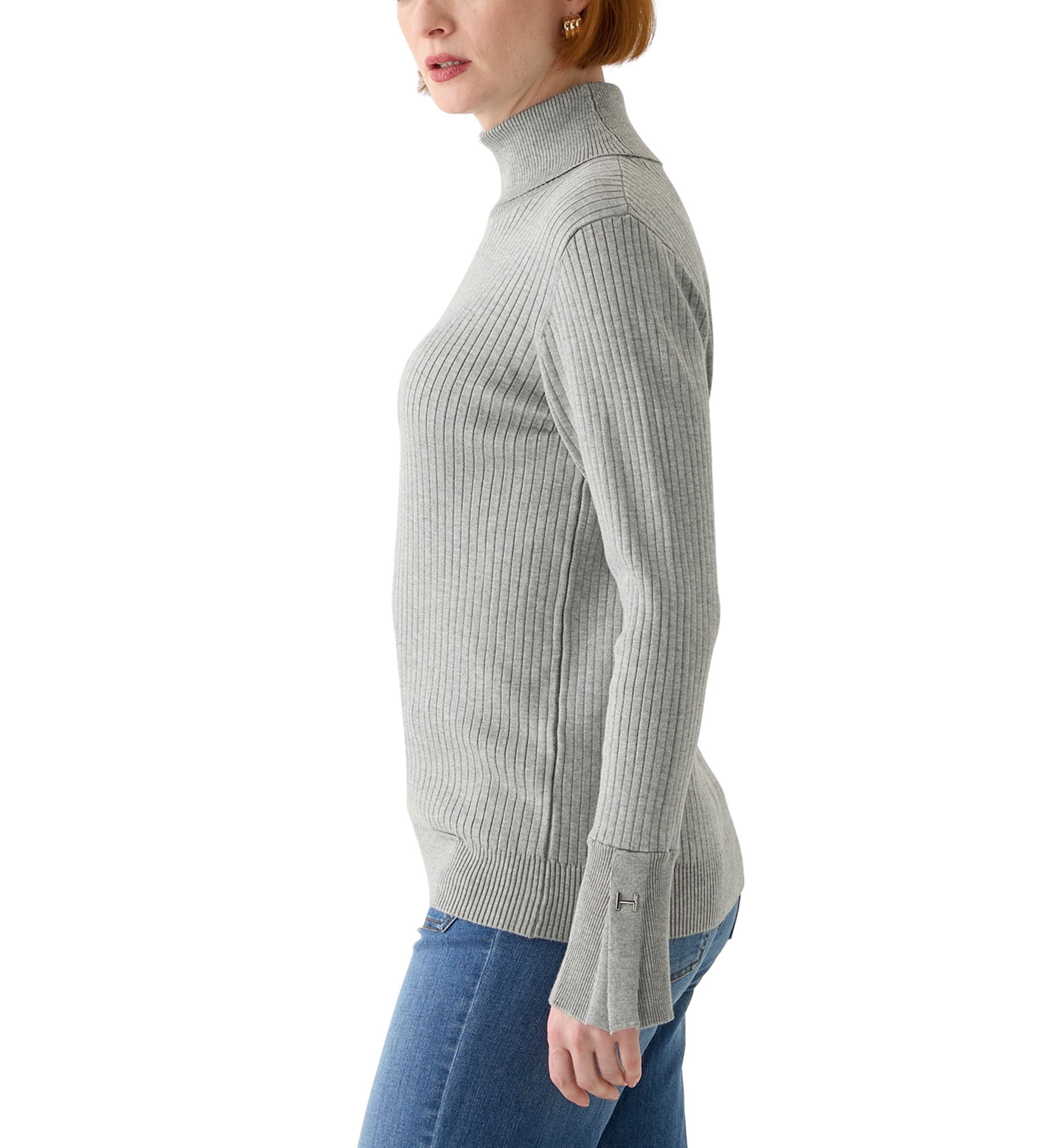 Womens Ribbed Turtleneck Sweater