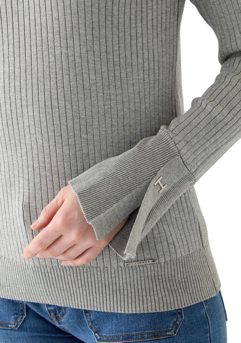 Womens Ribbed Turtleneck Sweater