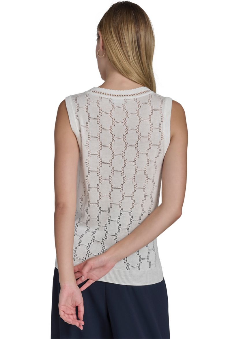 Womens Sleeveless H Cutout Top 