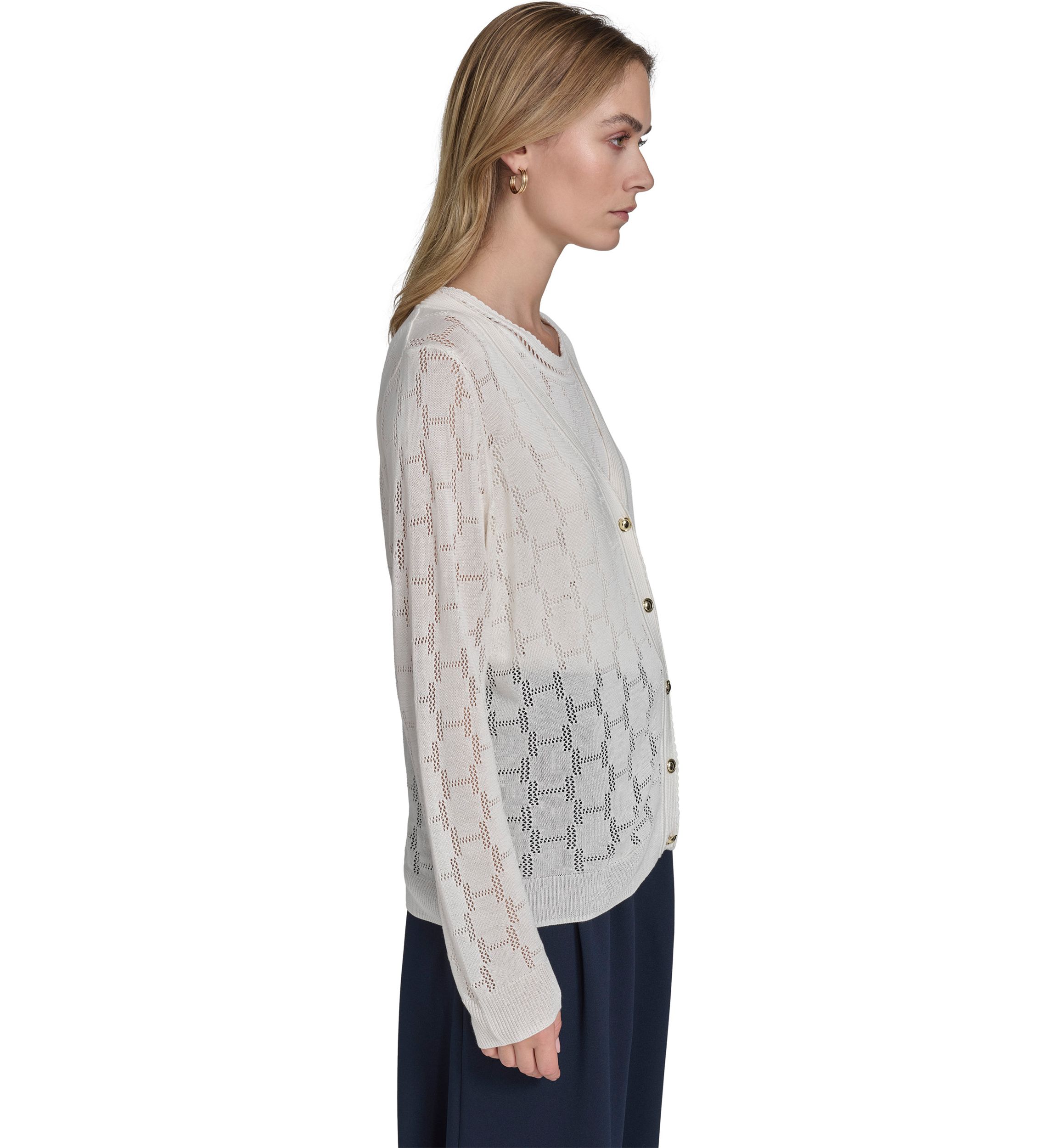 Womens H Cutout Cardigan 