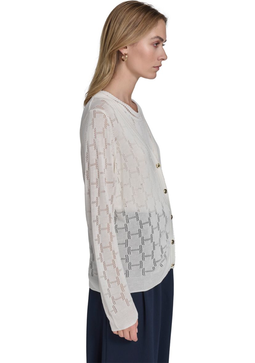 Womens H Cutout Cardigan 