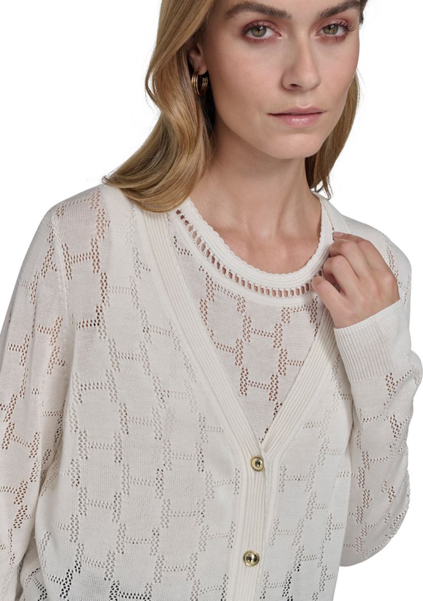 Womens H Cutout Cardigan 