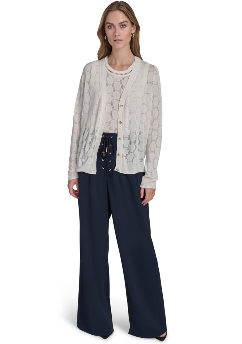 Womens H Cutout Cardigan 