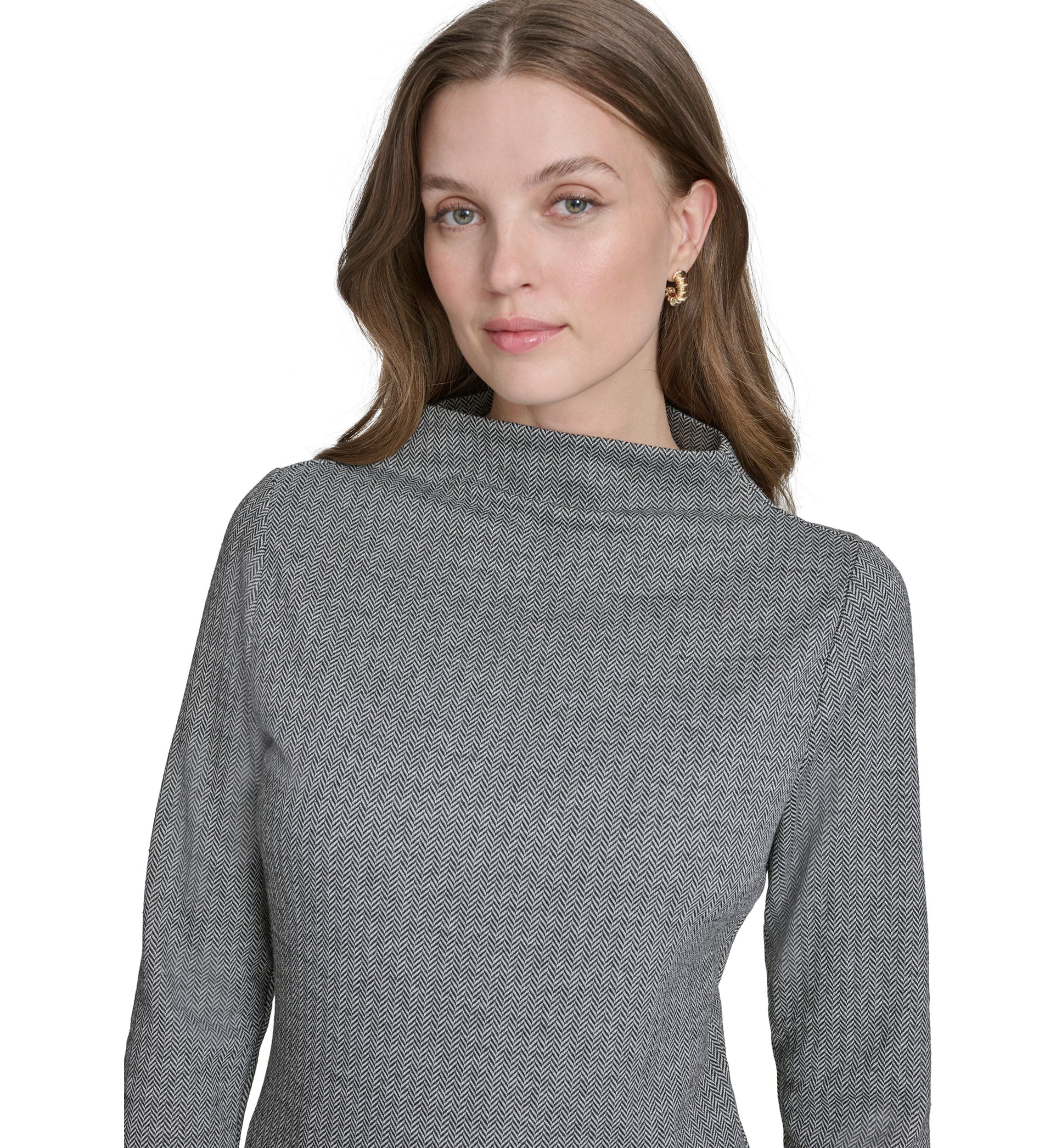 Womens Bracelet Sleeve Knit Top