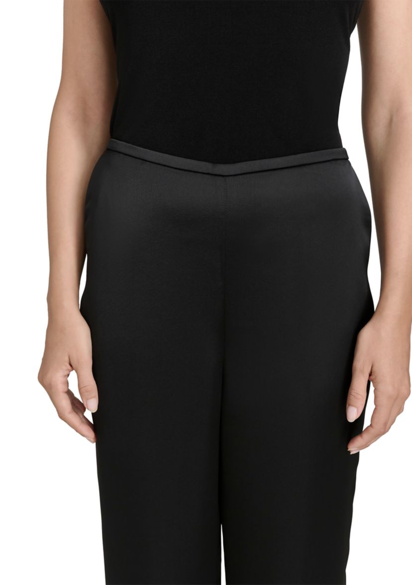 Womens Wide Leg Satin Pants