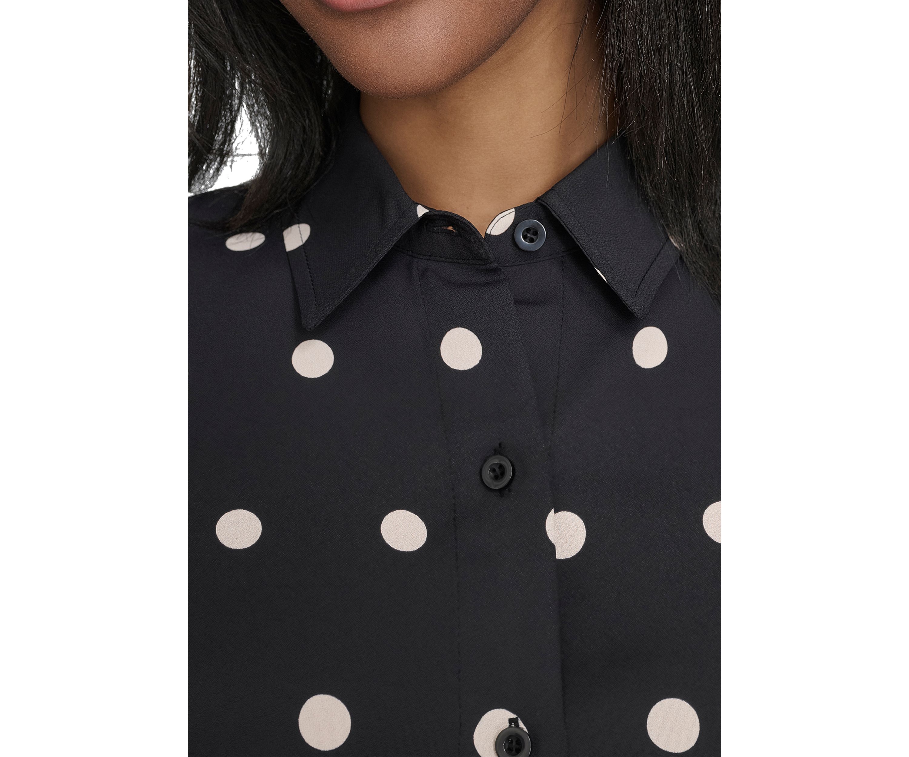 Womens Short Sleeve Ombré Dot Shirt