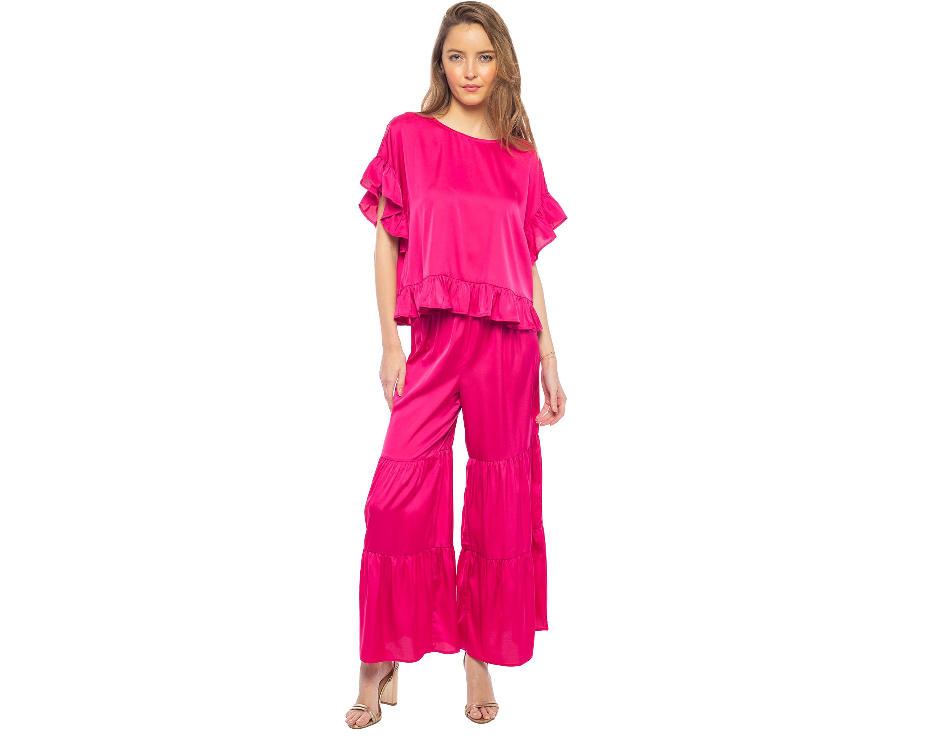 Satin Tier Pants