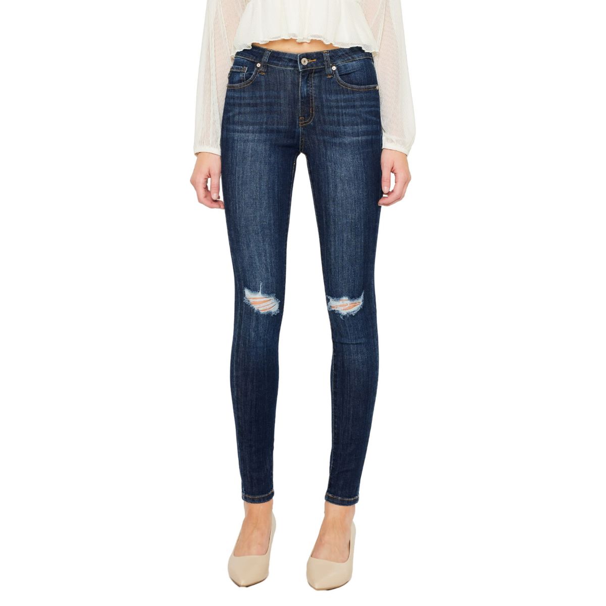 Logan Mid Rise Stretch Super Skinny Jean