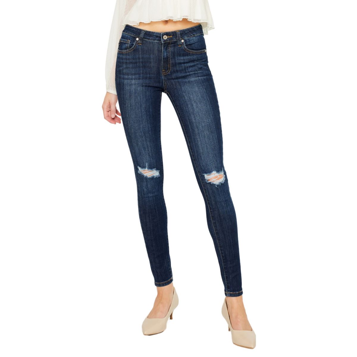 Logan Mid Rise Stretch Super Skinny Jean