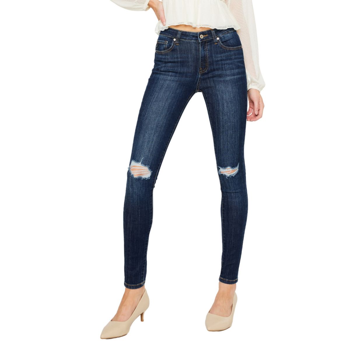 Logan Mid Rise Stretch Super Skinny Jean
