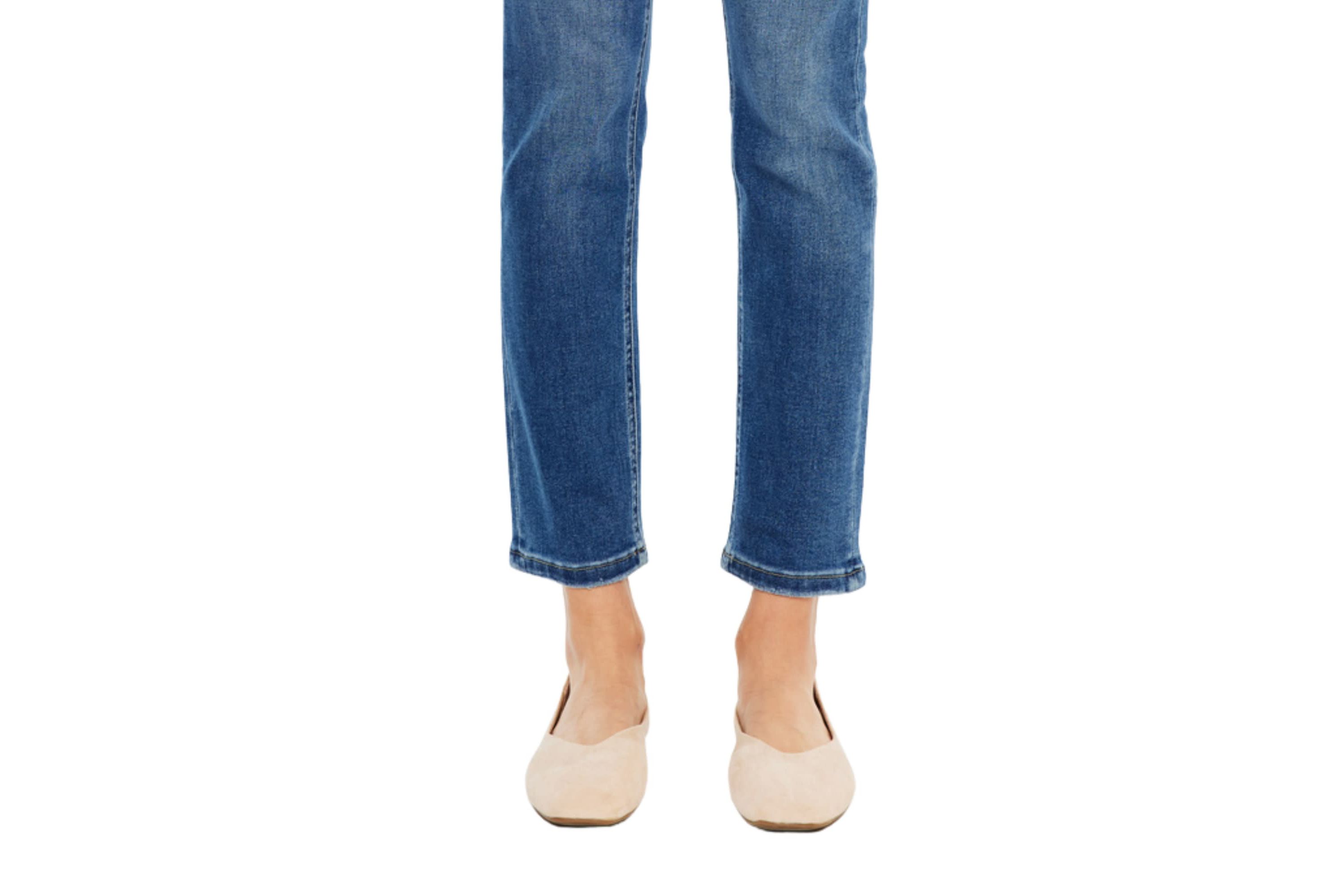 Adaline High Rise Stretch Slim Straight Leg Jeans