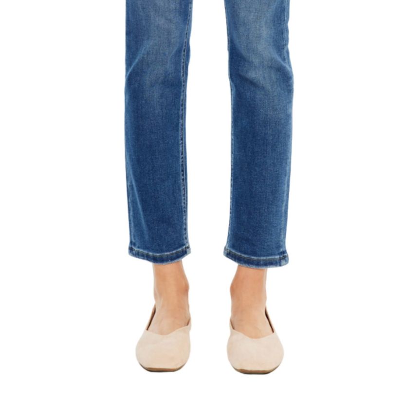 Adaline High Rise Stretch Slim Straight Leg Jeans
