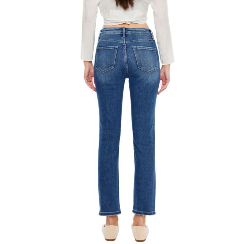 Adaline High Rise Stretch Slim Straight Leg Jeans
