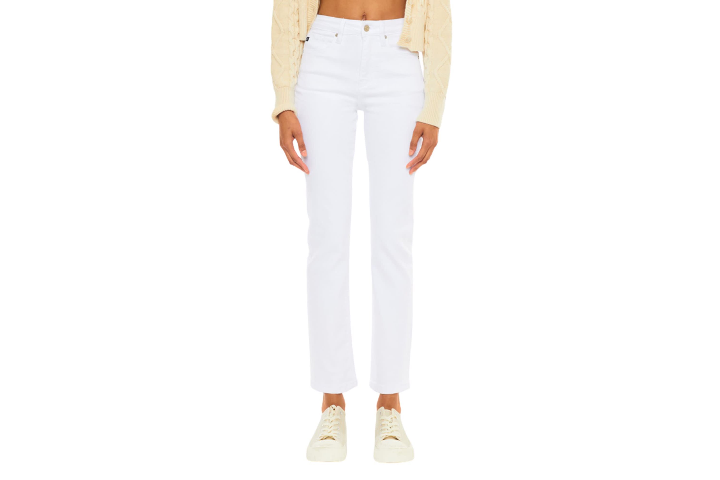 Adaline High Rise Stretch Slim Straight Leg Jeans