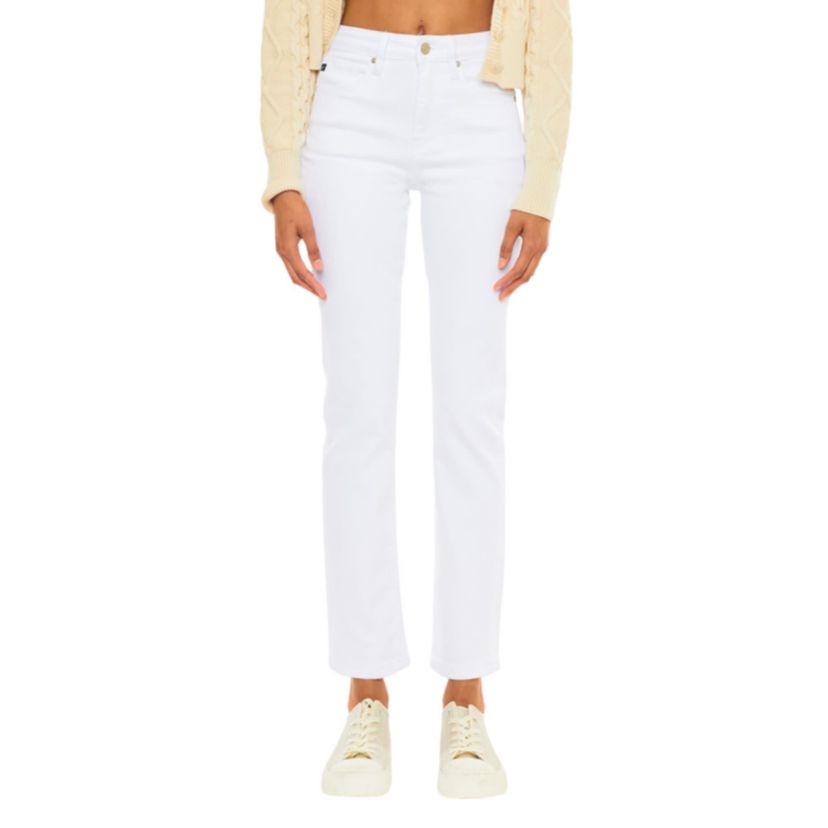 Adaline High Rise Stretch Slim Straight Leg Jeans