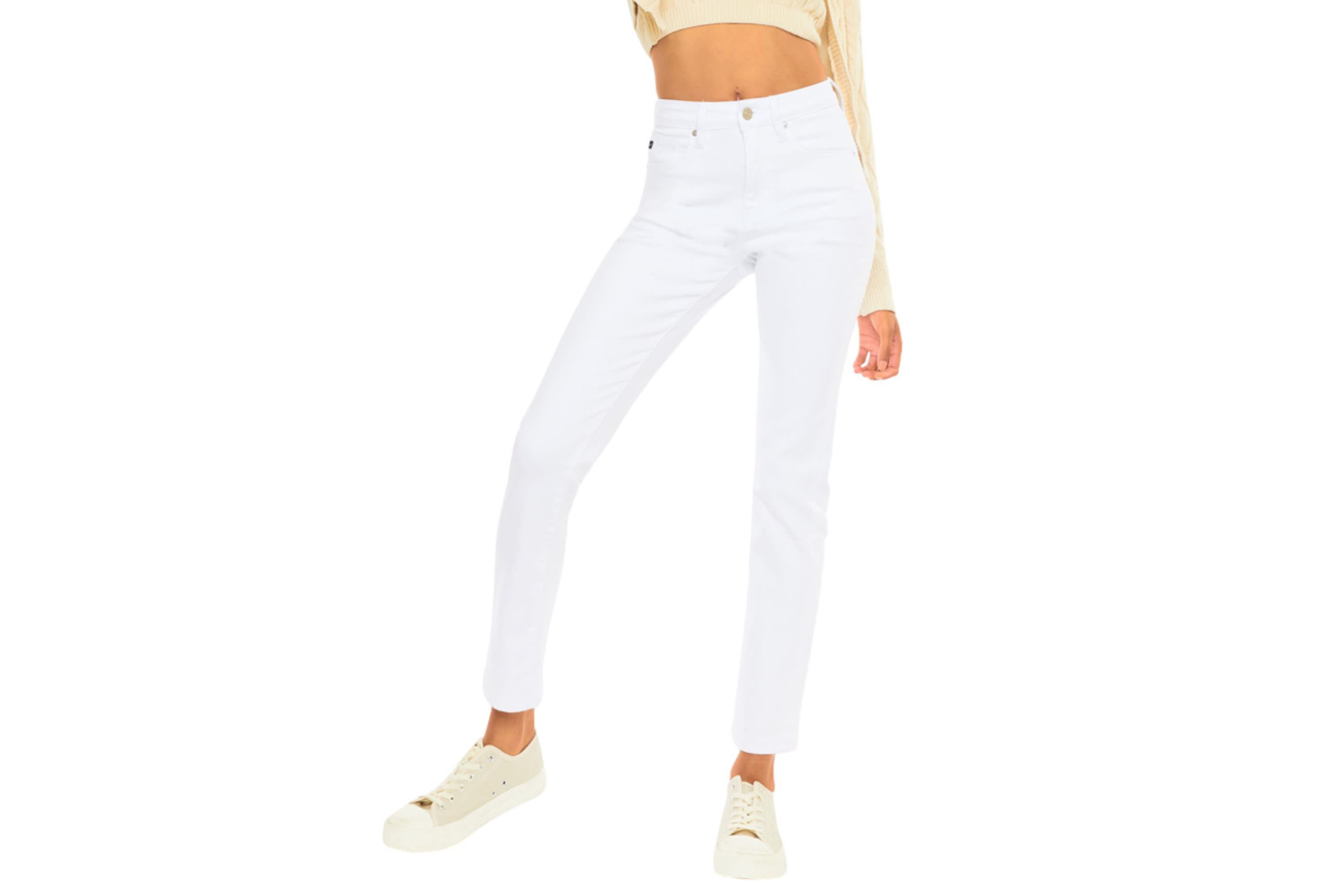 Adaline High Rise Stretch Slim Straight Leg Jeans