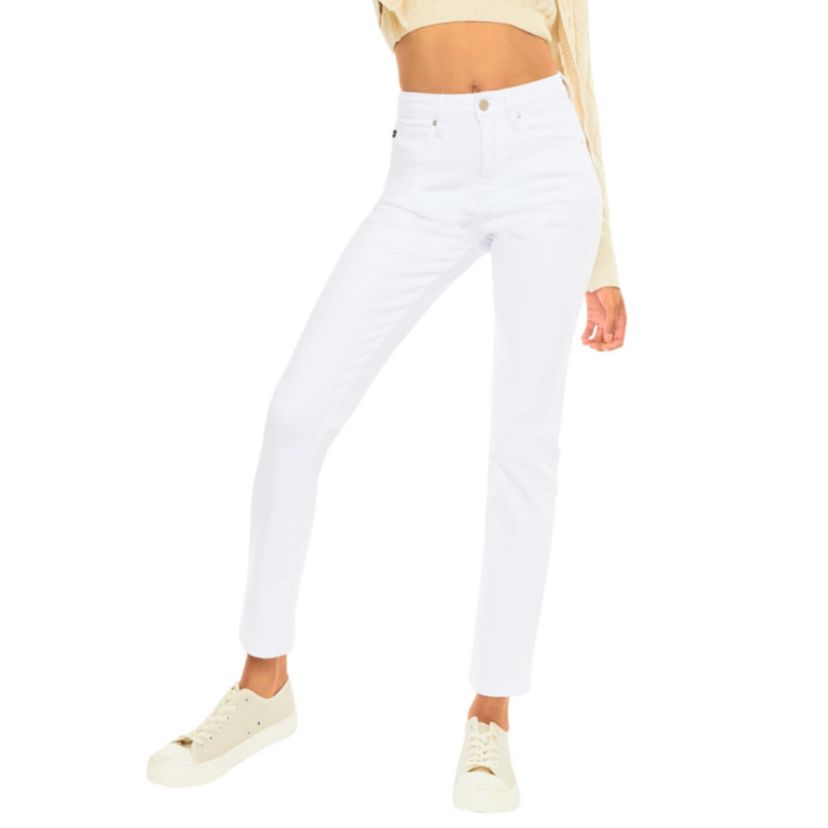 Adaline High Rise Stretch Slim Straight Leg Jeans
