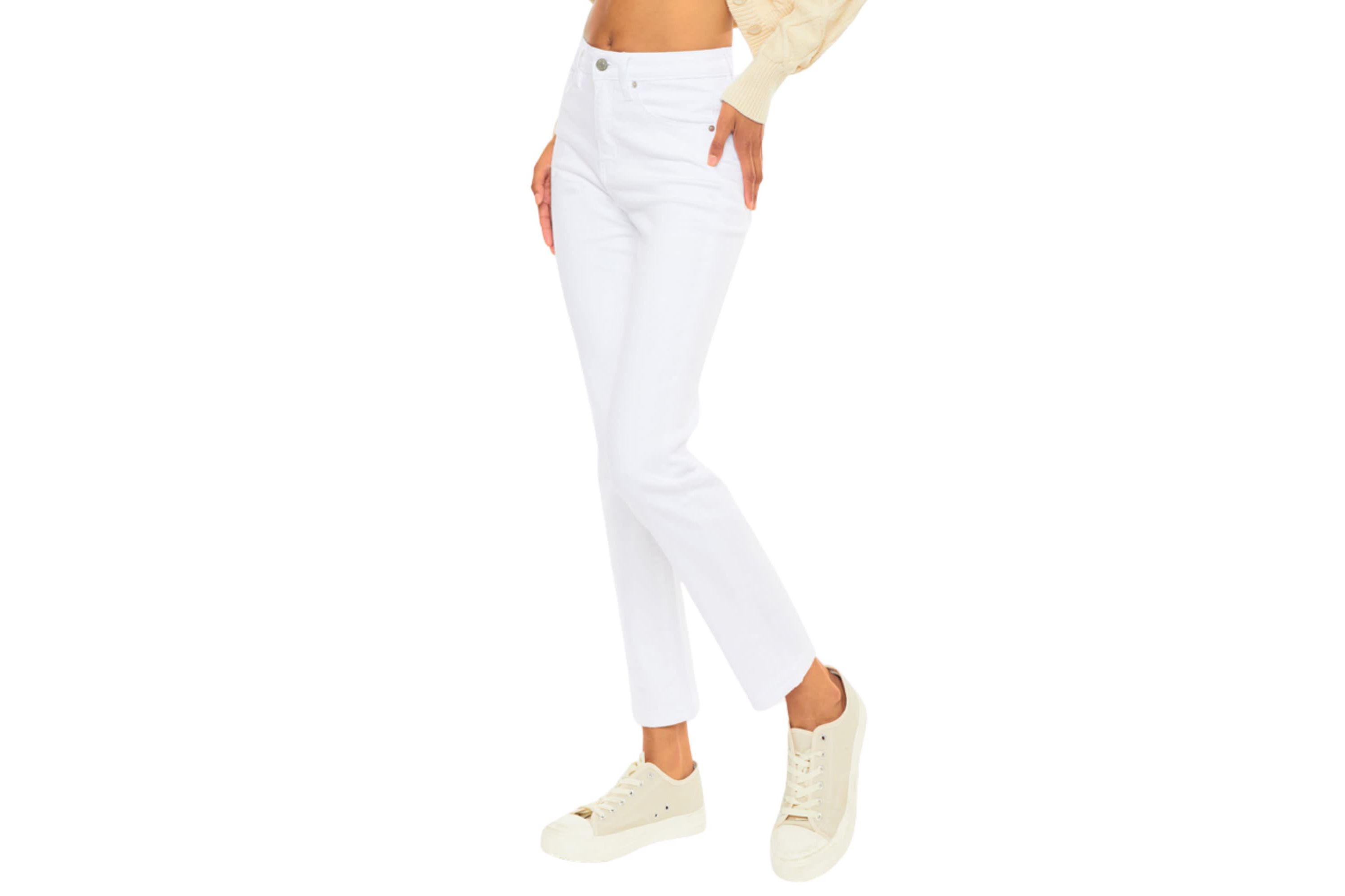 Adaline High Rise Stretch Slim Straight Leg Jeans