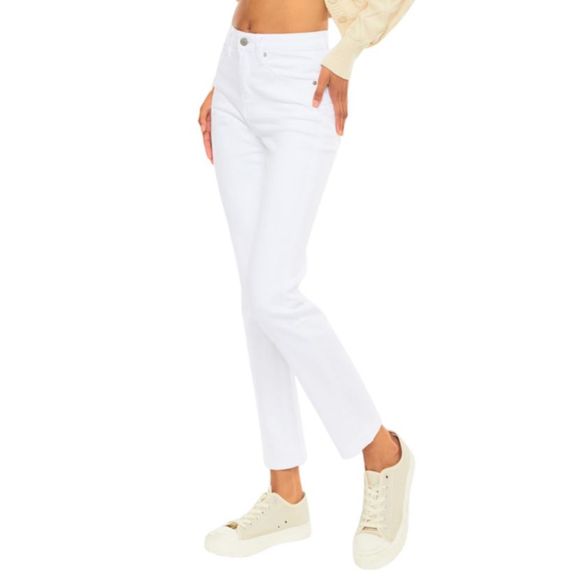 Adaline High Rise Stretch Slim Straight Leg Jeans