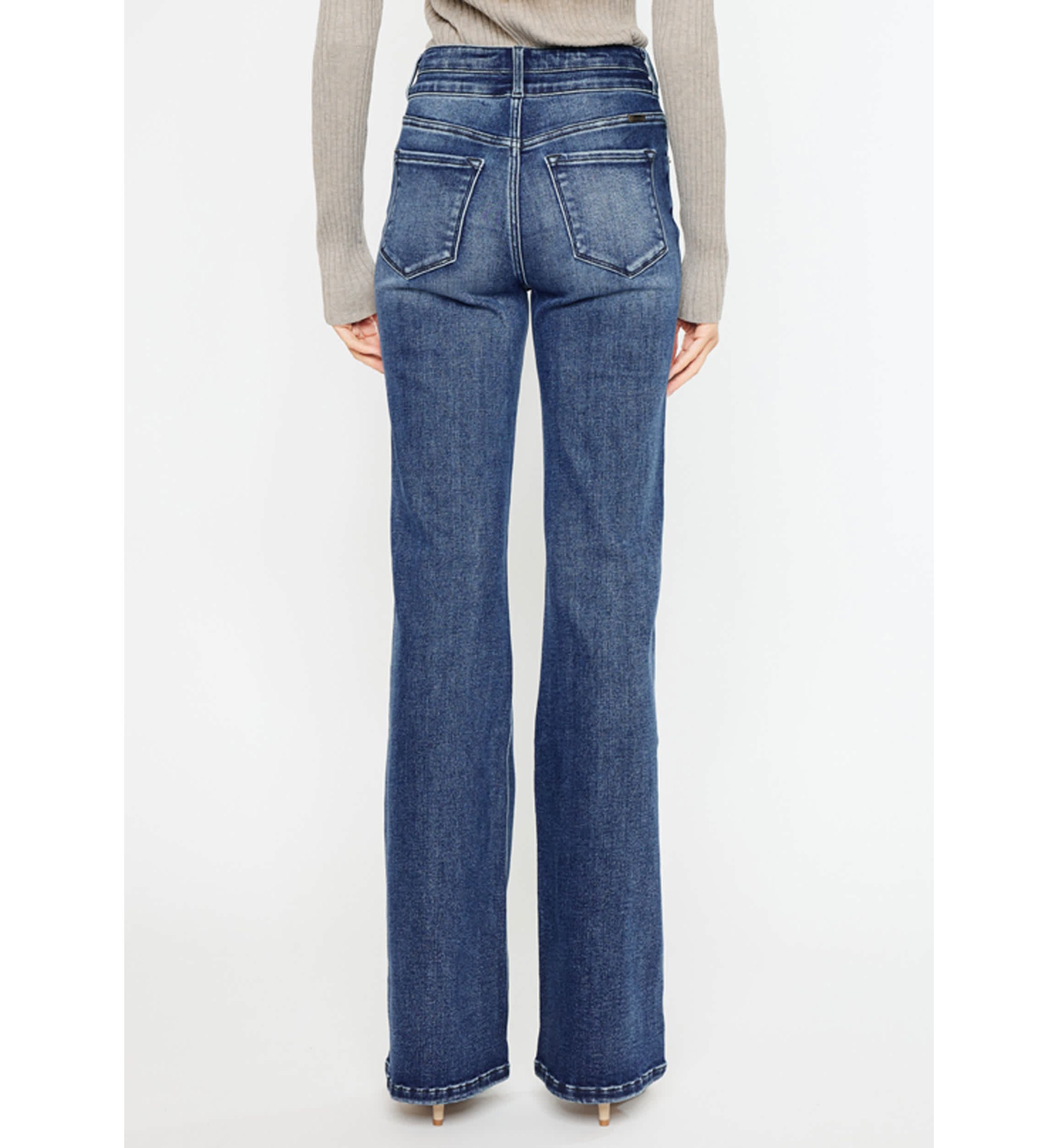Onyx Essentials Ultra High Rise Wide Flare Jeans