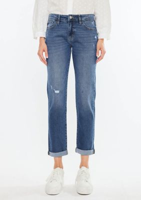 Kancan Women's PAMELA ESSENTIALS MID RISE SLIM STRAIGHT, 3 x 25