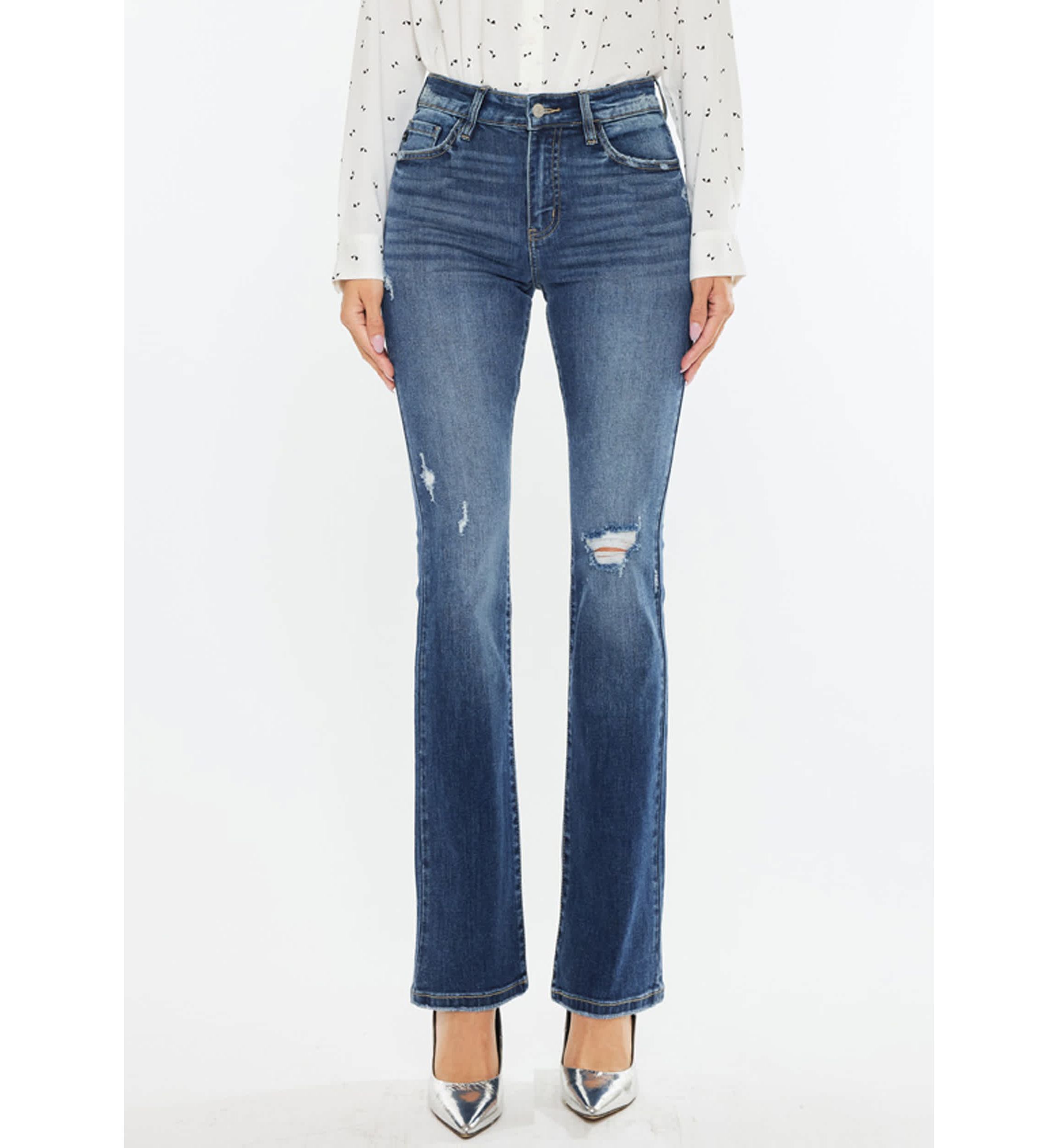 Brooklyn Essentials High Rise Skinny Bootcut Jeans