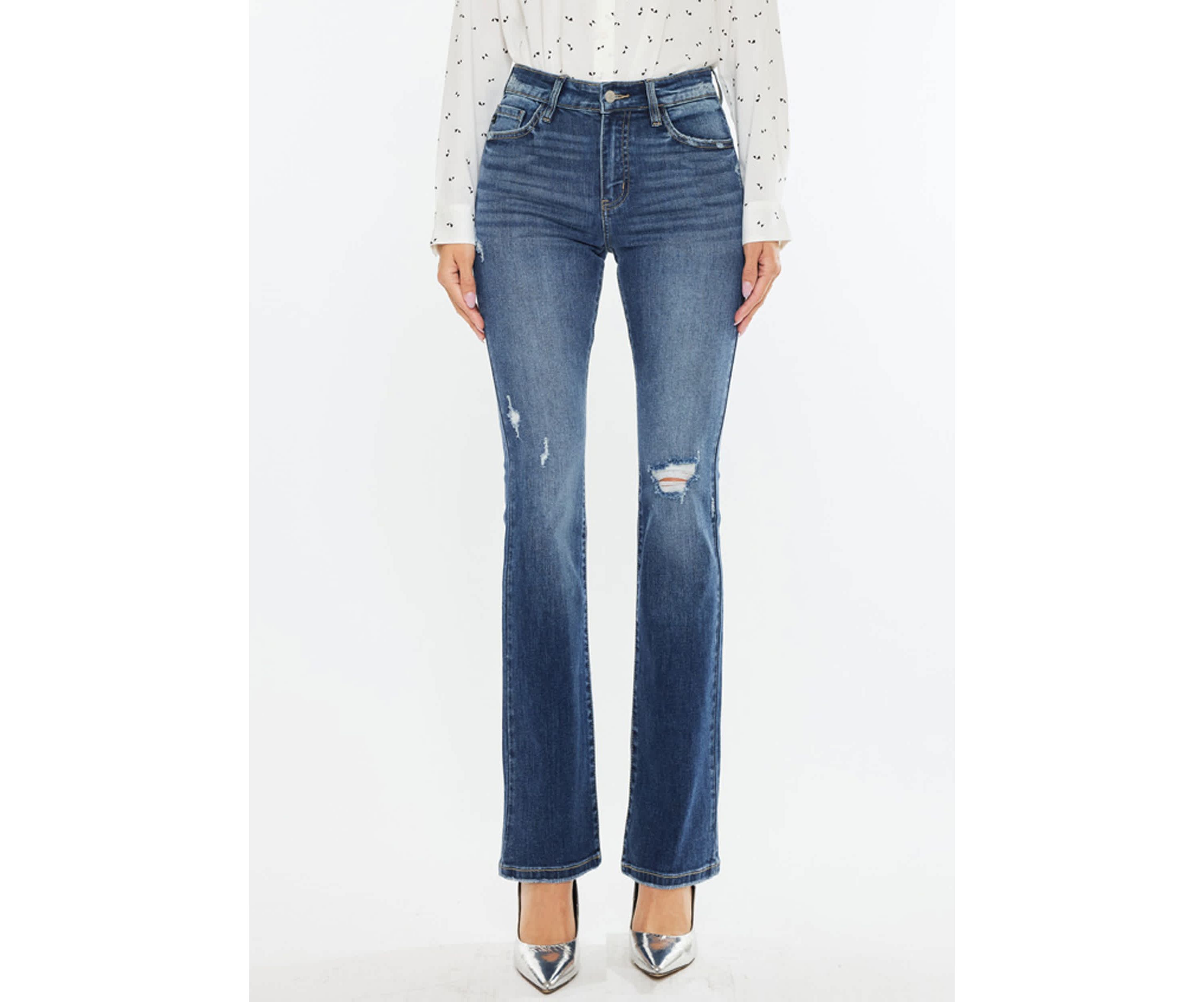 Brooklyn Essentials High Rise Skinny Bootcut Jeans
