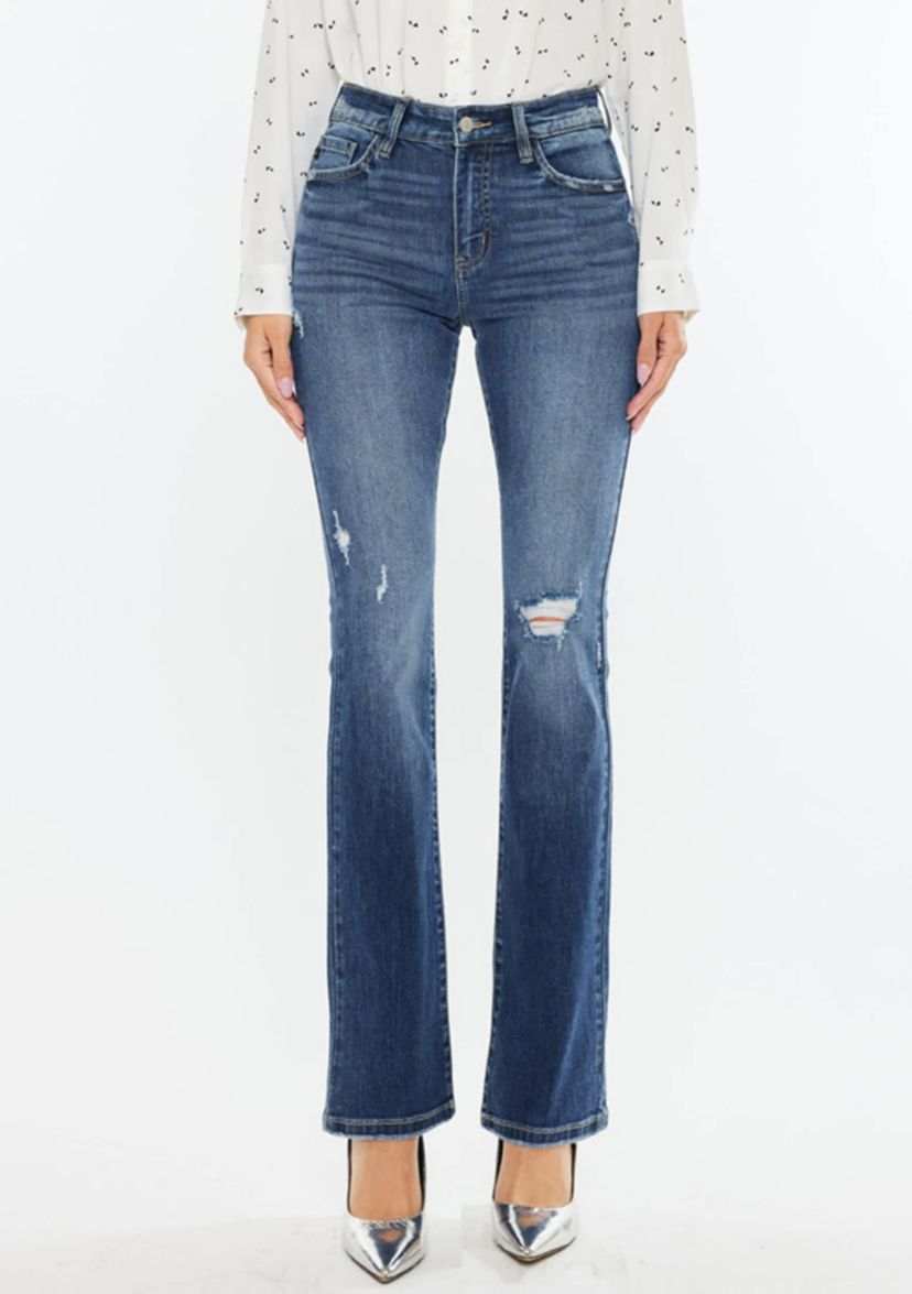 Brooklyn Essentials High Rise Skinny Bootcut Jeans