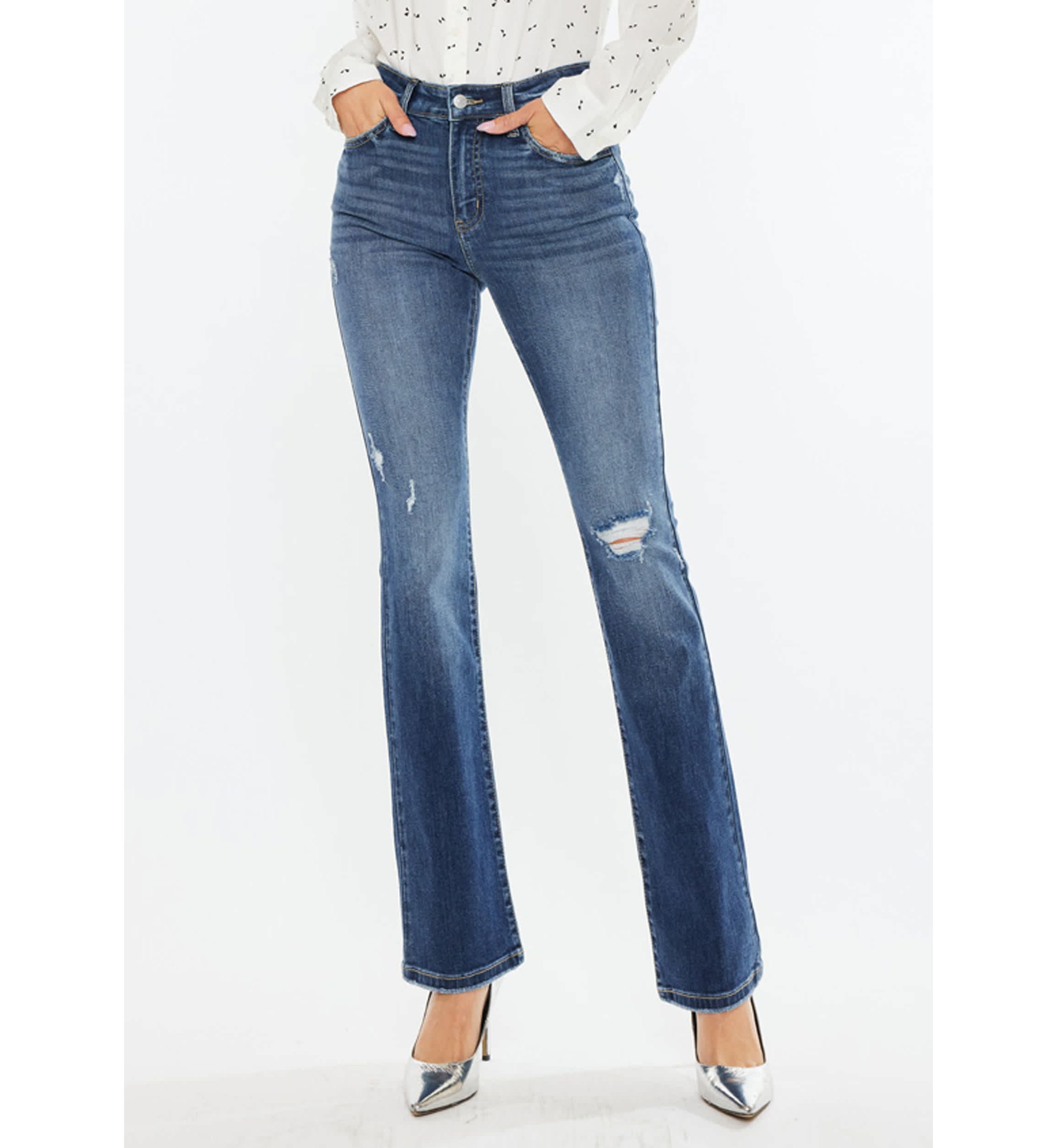 Brooklyn Essentials High Rise Skinny Bootcut Jeans