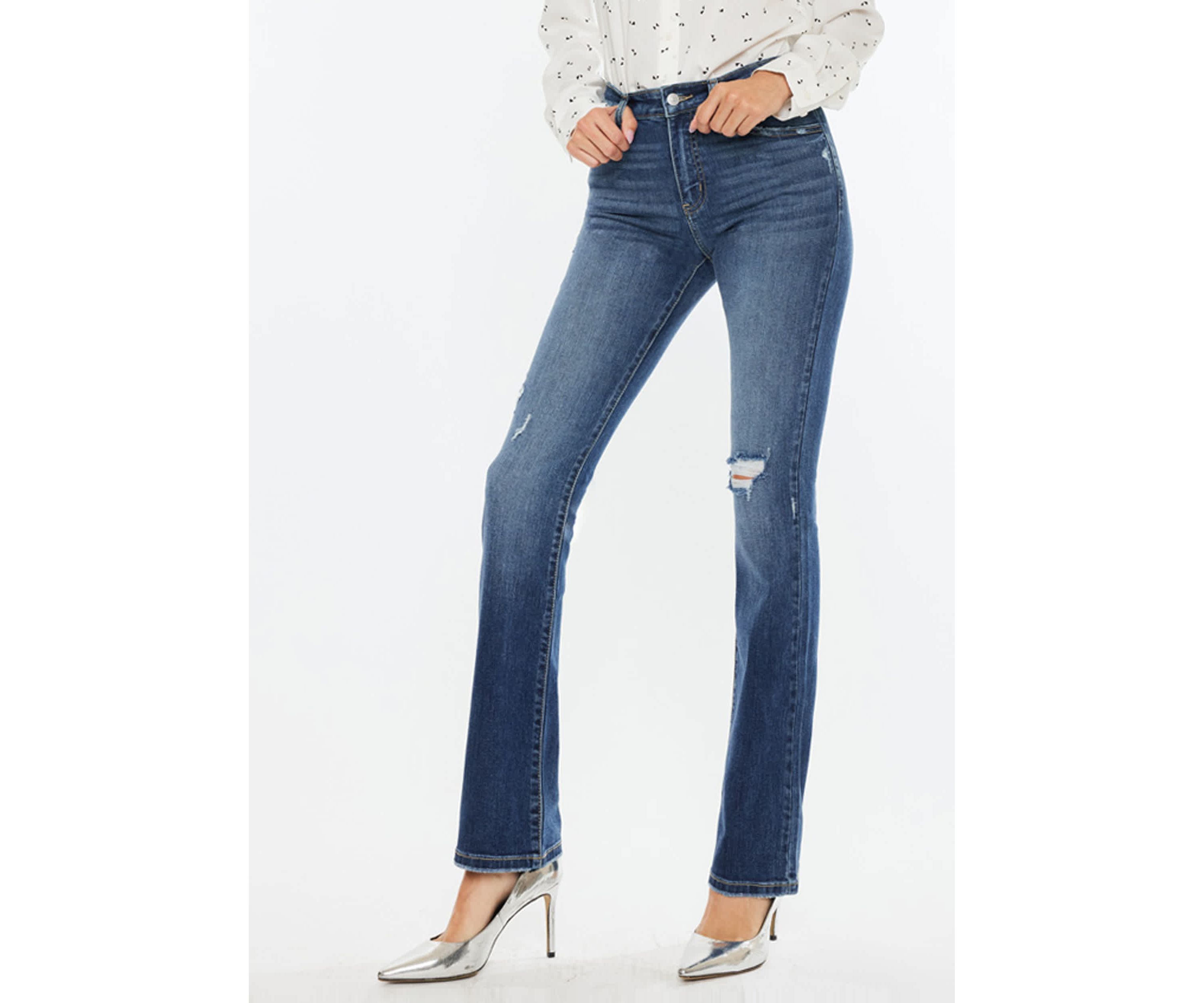 Brooklyn Essentials High Rise Skinny Bootcut Jeans