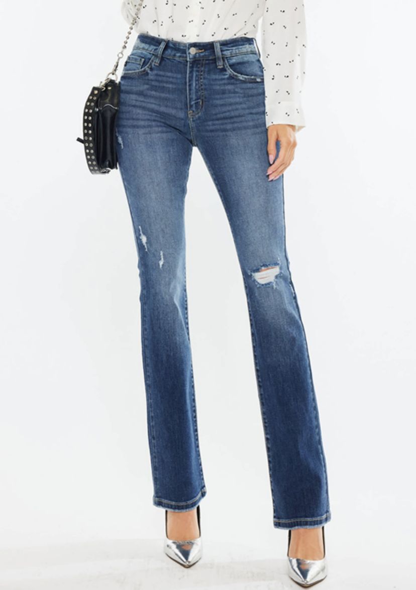 Brooklyn Essentials High Rise Skinny Bootcut Jeans
