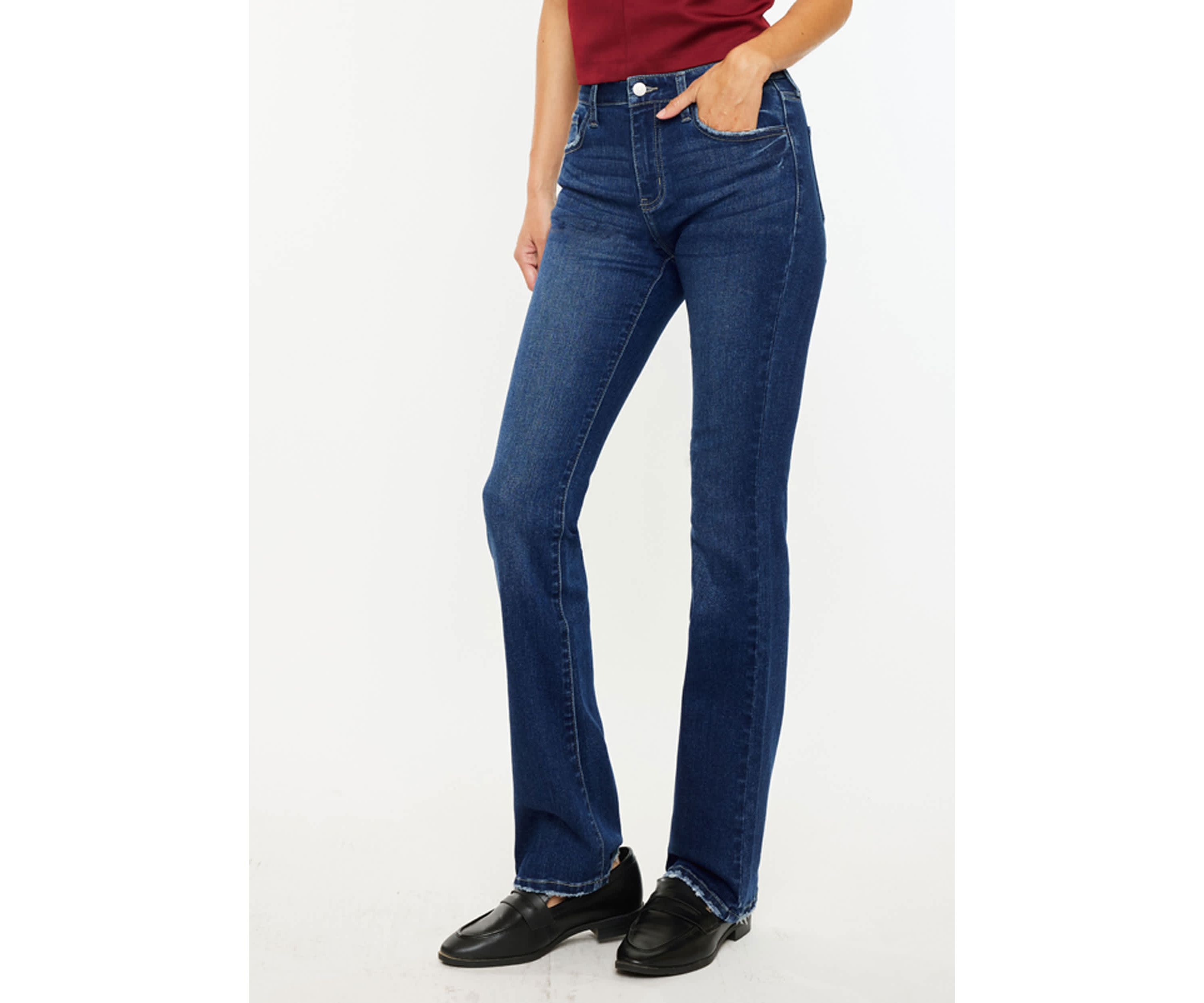 Gale Essentials High Rise Skinny Bootcut Jeans