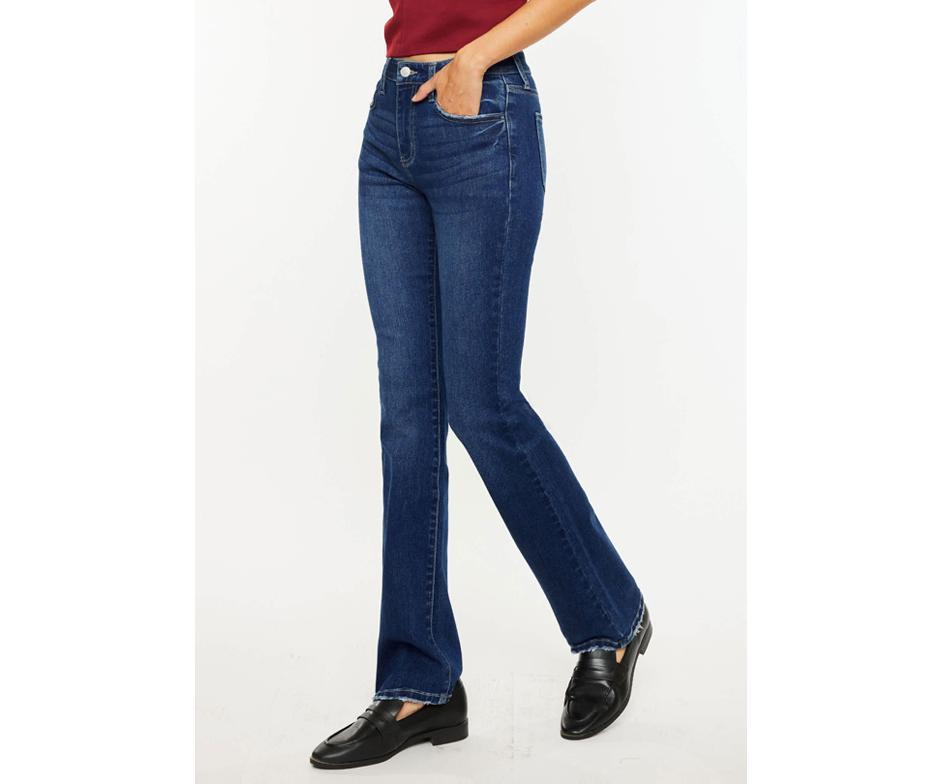 Gale Essentials High Rise Skinny Bootcut Jeans