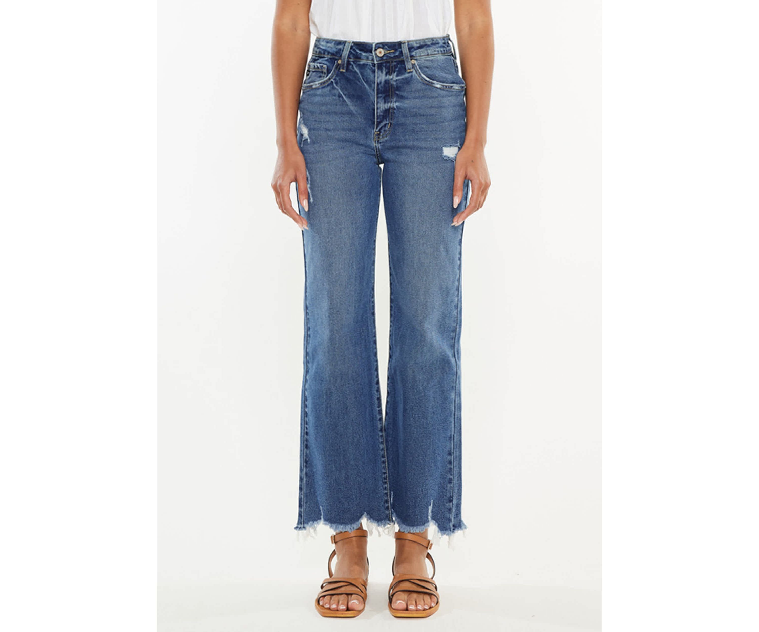 Jemma High Rise Slim Wide Leg jeans