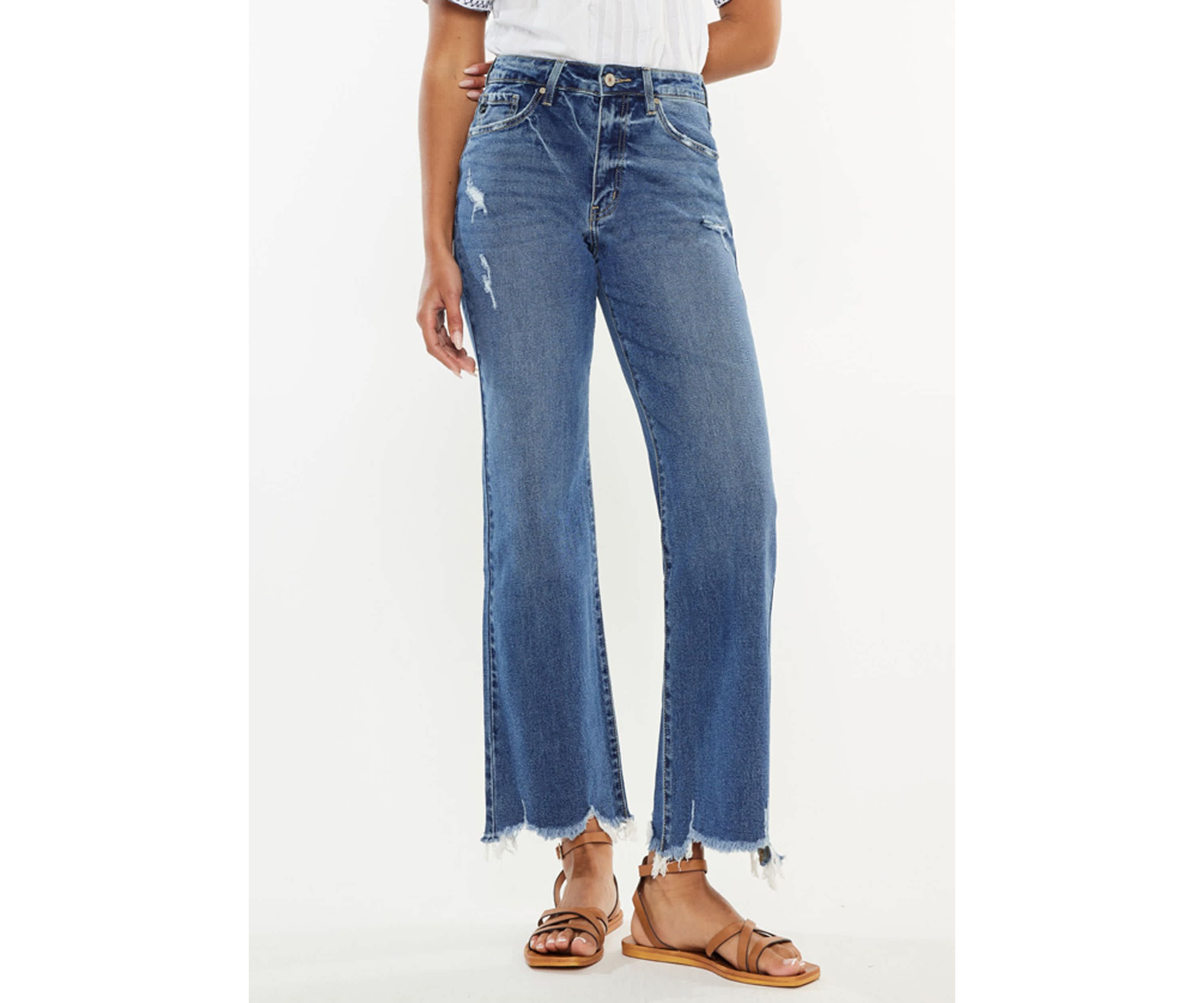 Jemma High Rise Slim Wide Leg jeans
