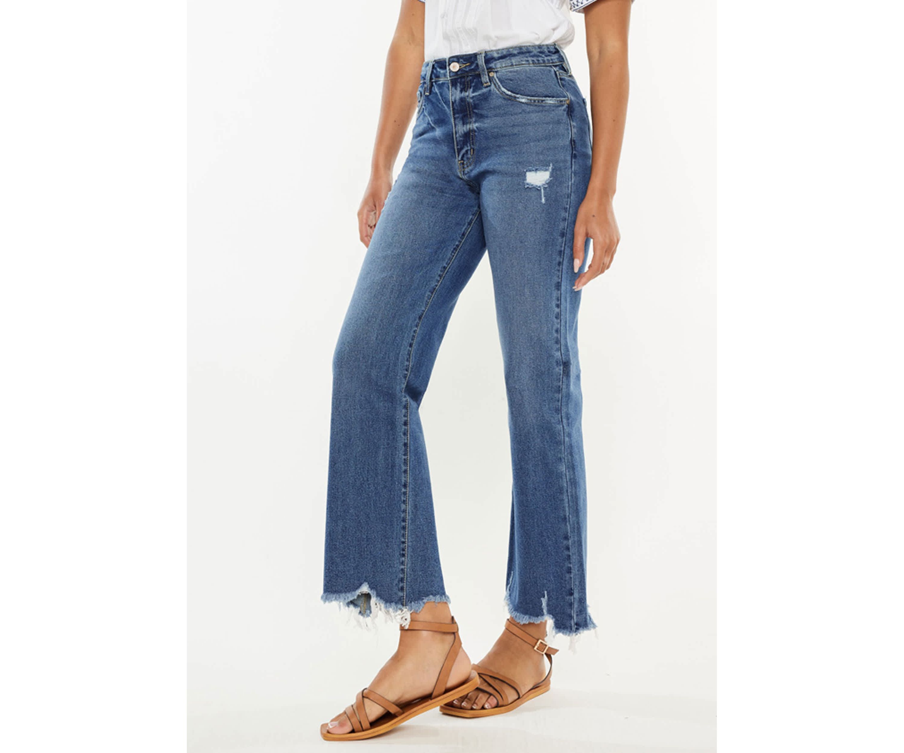Jemma High Rise Slim Wide Leg jeans
