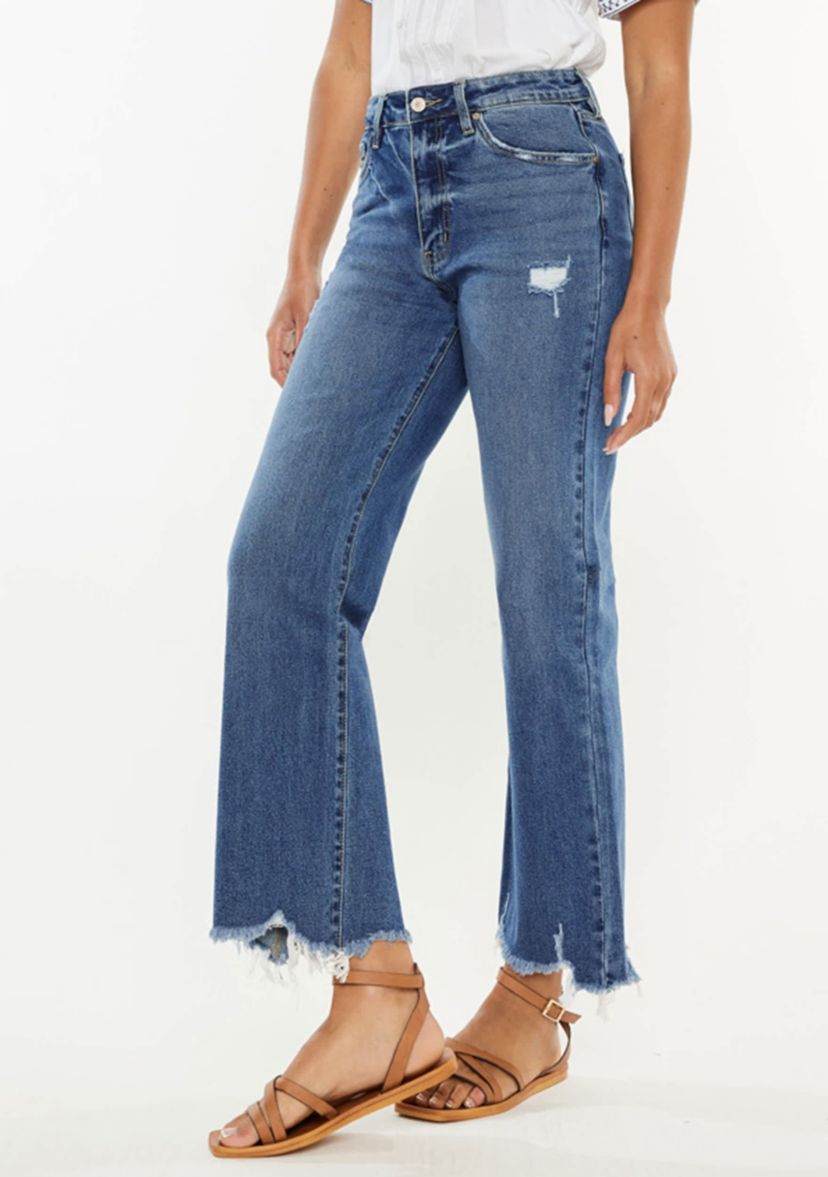 Jemma High Rise Slim Wide Leg jeans