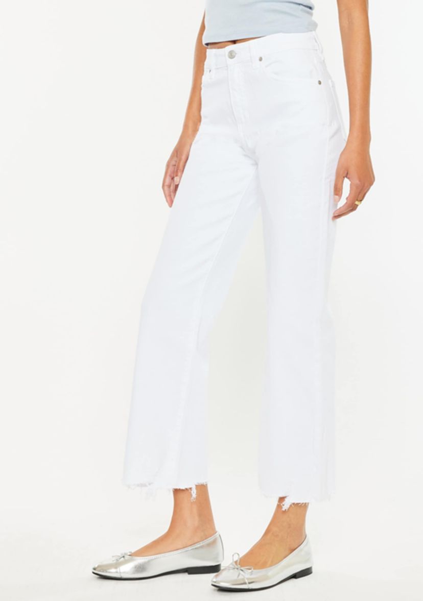 Skyla High Rise Slim Wide Leg Jeans