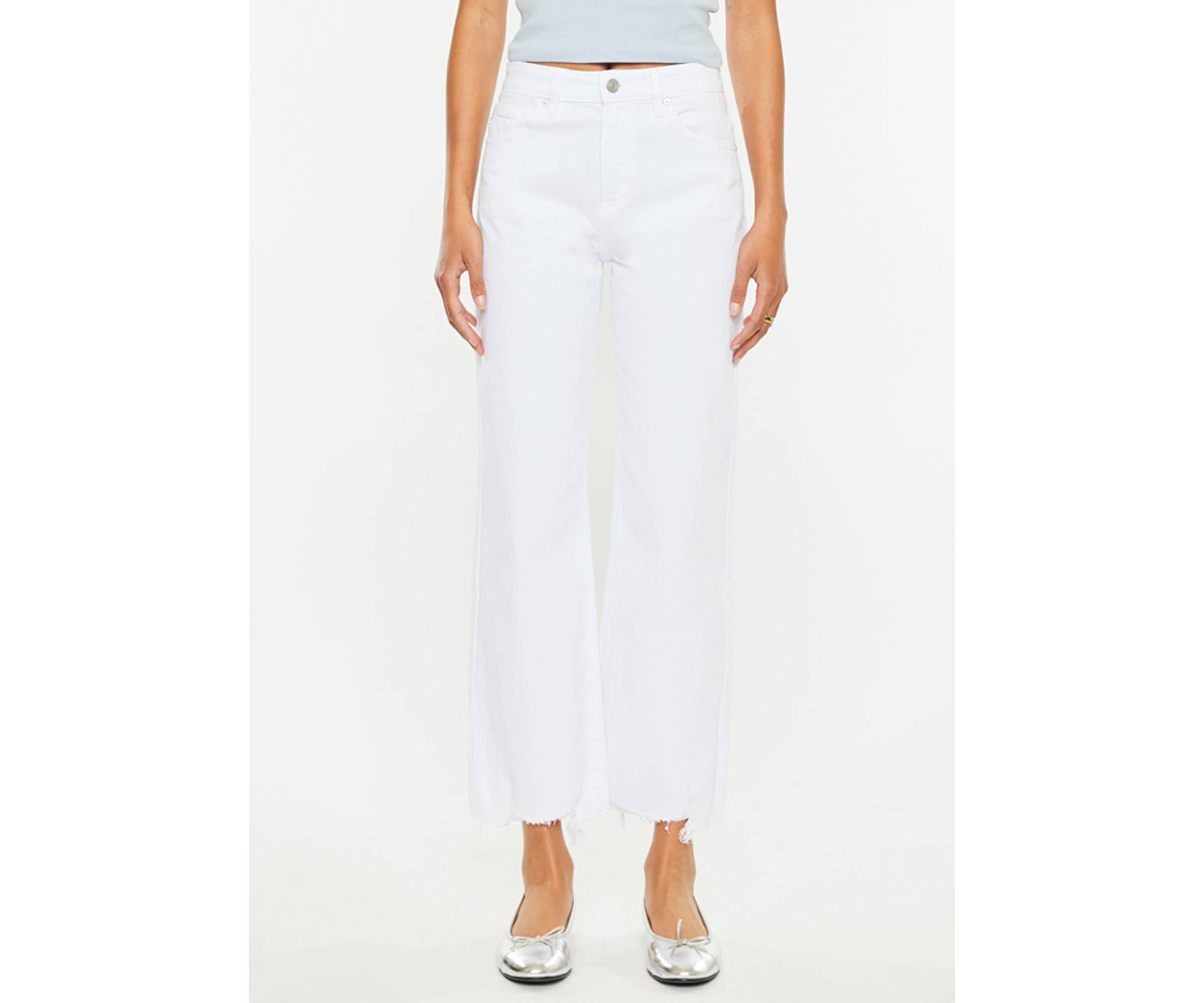 Skyla High Rise Slim Wide Leg Jeans