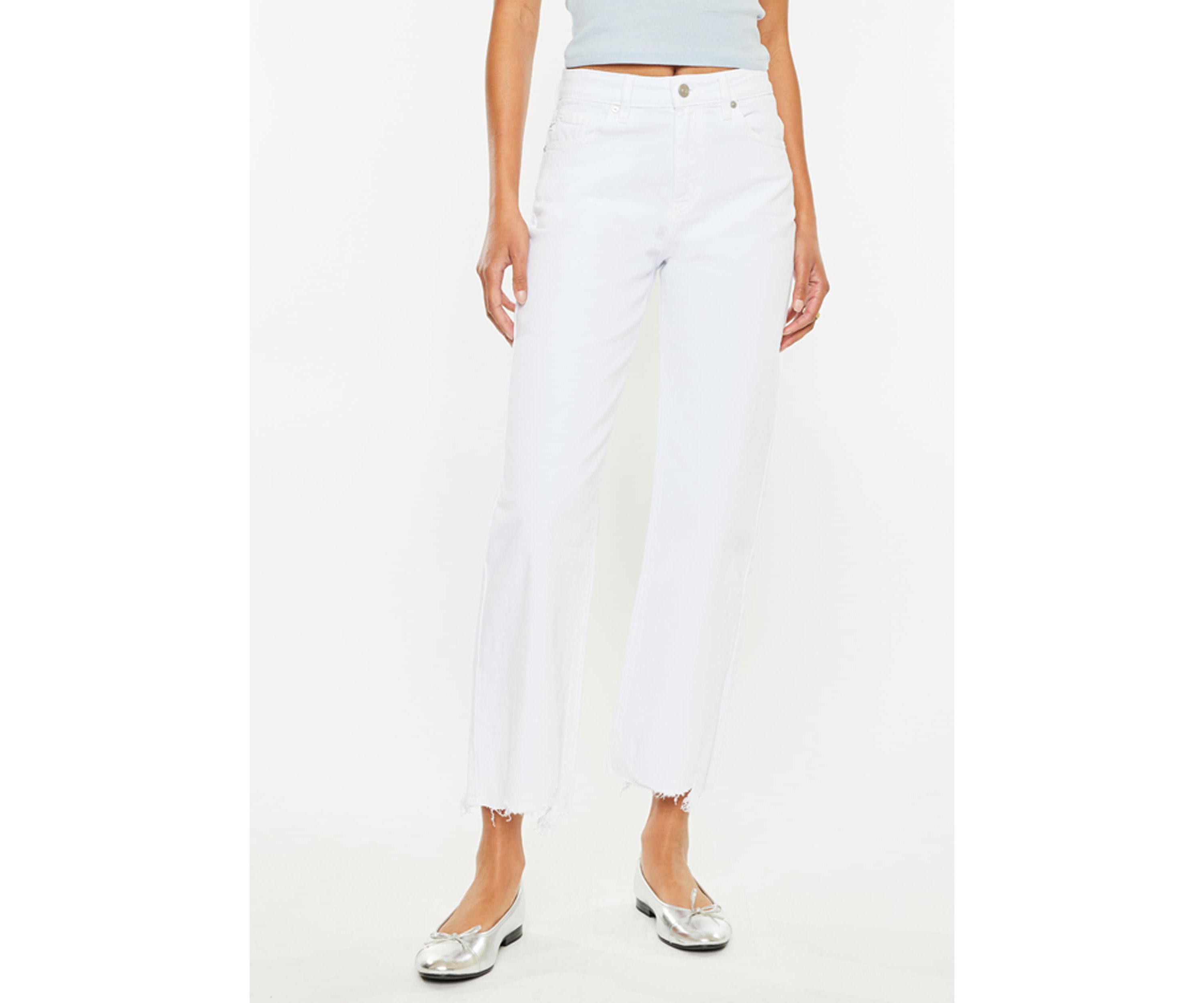Skyla High Rise Slim Wide Leg Jeans
